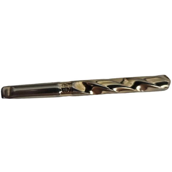 Vintage Hickok Gold Tone Drill Bit Design Tie Clip Bar 2.375" USA - Picture 2 of 5